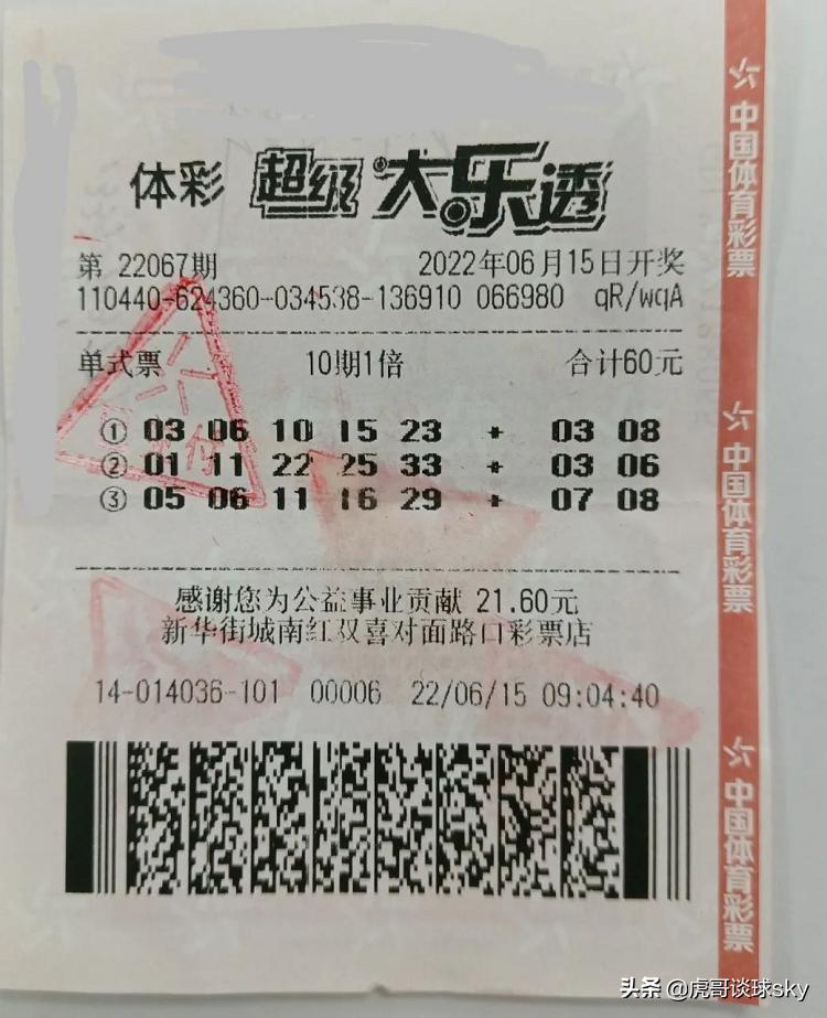 大乐透彩票中奖号码历史全解析