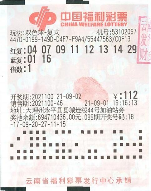 双色球2021091头奖，幸运降临的奇迹时刻