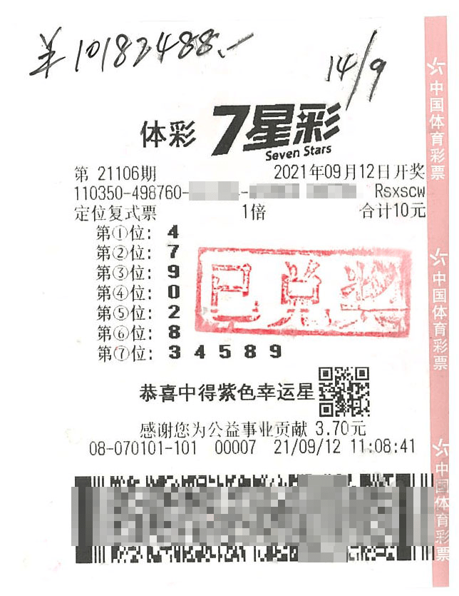 七星彩开奖号码查询结果第21077期，揭秘幸运背后的秘密