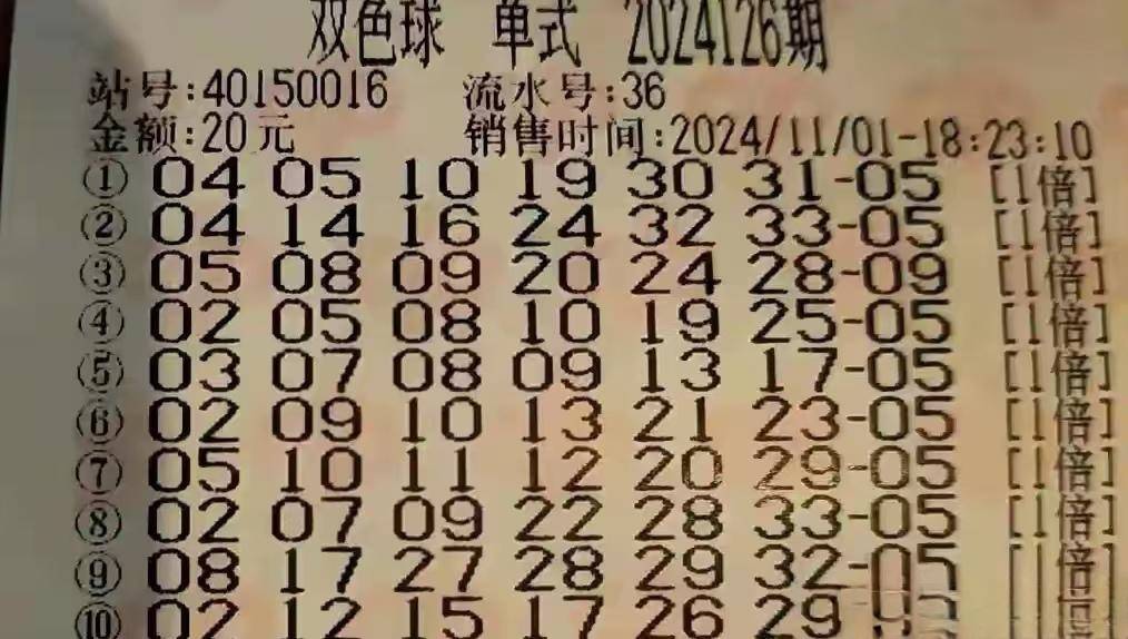 揭秘2024年双色球中奖一等奖的神秘彩票